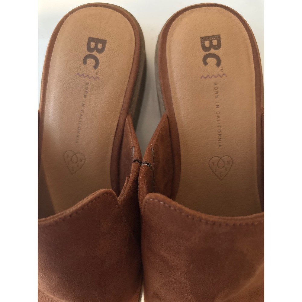 BC Born in California Mules Women's Size 7 Cognac Brown Slip On‎ Shoes - Picture 4 of 8